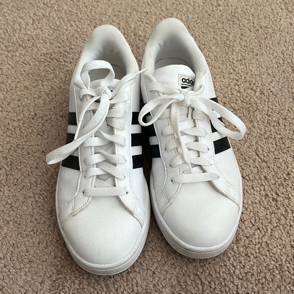 White adidas sneakers